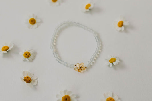 Citrine Flower Bracelet