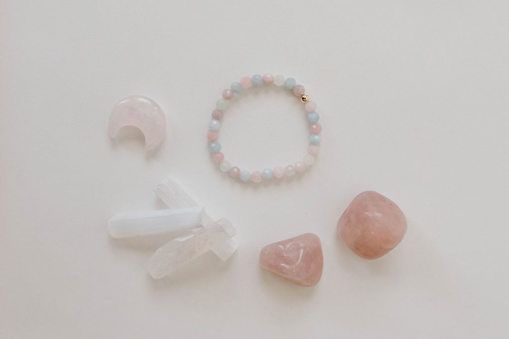 Rose Quartz Moon Crystal