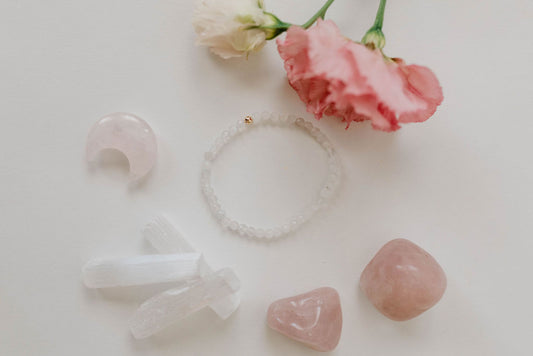 Rose Quartz Moon Crystal