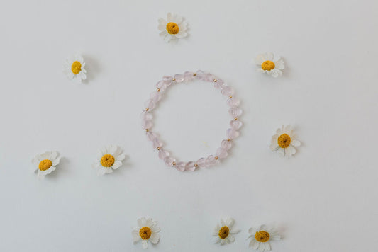 Pink Opalite Heart Bracelet